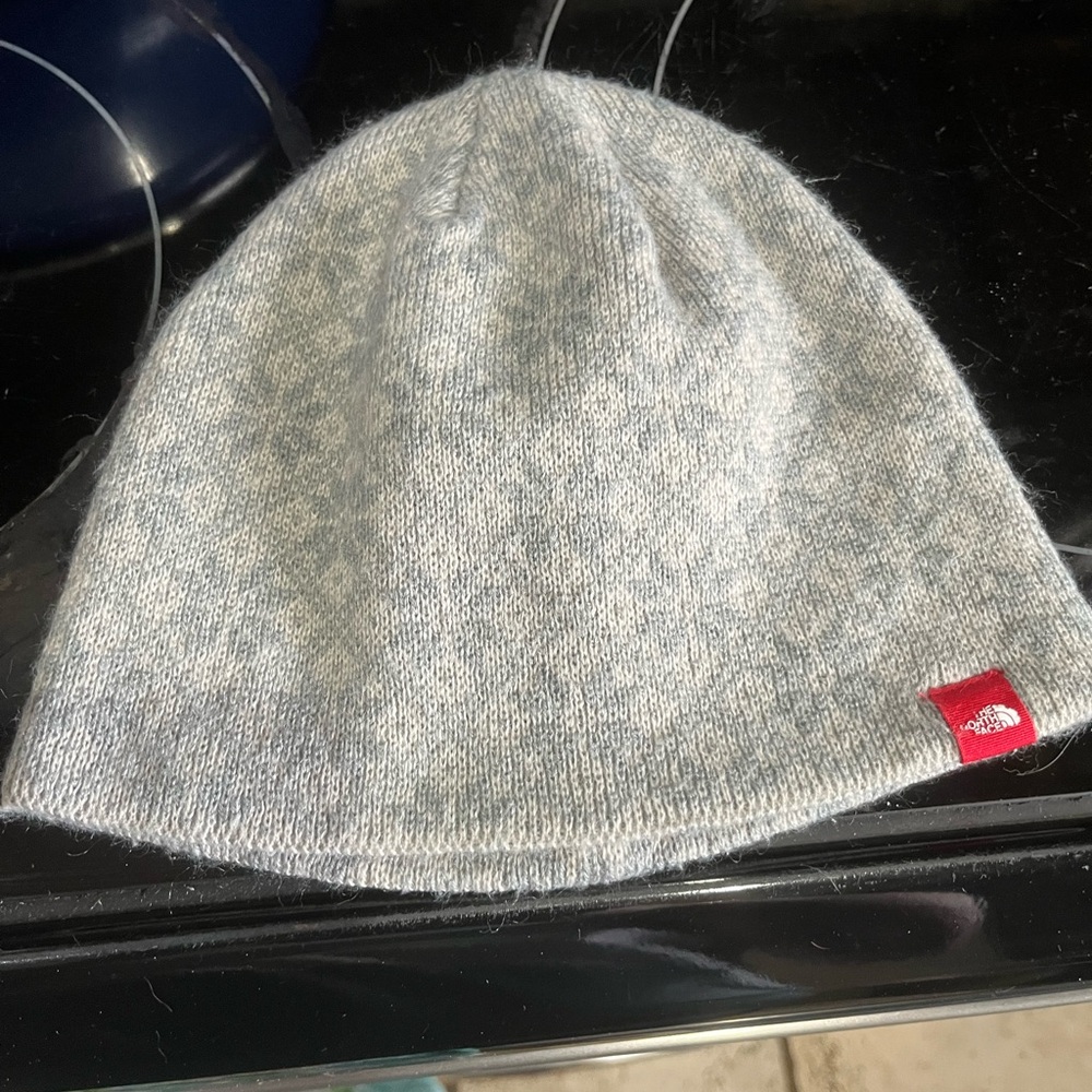 The North Face Gray Knit Winter Hat